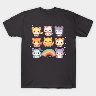 Kawaii Pride Animal Squadron T-Shirt